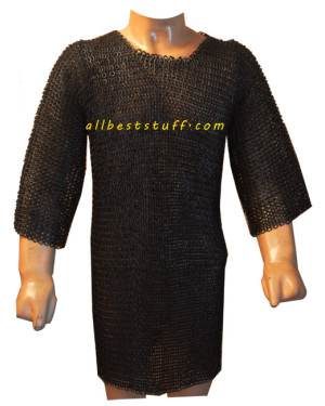 Best Flat Riveted Vikings Maille Armour XL Chest 52 Long Sleeves